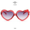 Girls Boys Love Heart Sunglasses Outdoor Sun Protection Children Lovely Flower Vintage Sun Glasses Classic Kids Eyewear UV400