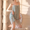 Sexy Pajamas Women's Lace Slip Dress Loose Dresses Nightgown Sleeping Summer Clothing Silk New Sexxy Nightie 2024 Pajama New