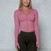 Women BUM New Sculpting Jacket Running Elasticity Yoga Jacket Slim Top Coat Women's Sports Jacket Gym Long Sleeves Women Zipper