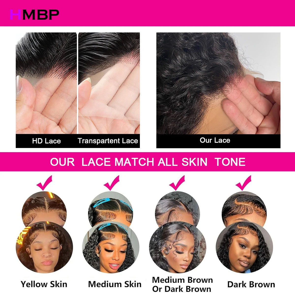 500 Density 13×6/360 HD Lace Front Wig Afro Kinky Curly Glueless Lace Front Wig Human Hair Ready To Go Preplucked Hair For Women