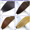 JSNME Micro Feather New hair extensions 100% Real Natural Human Hair Comfort Invisible 14-28 inch Black Brown Blonde 613 color