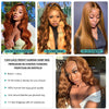 13X6 Ginger Blonde Lace Front Human Hair Wigs Red Burgundy 13x4 Body Wave Transparent HD Lace Frontal Wig Brown Lace Front Wig
