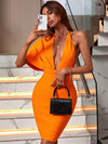 Bandage Dress Women Party Dress Bodycon Elegant Sexy Evening Birthday Club Outfits Summer 2024