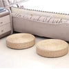 Hot 40cm*40cm Handmade Woven Natural Straw Round Pouf Tatami Cushion Floor Japanese Style Cushion Home Textile