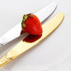 Golden Stainless Steel Cutlery Set Royal European Spoon Fork Complete Tableware Retro Design Dishwasher Safe Elegant Flatware