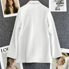 Spring Autumn High Quality Long Sleeve Female Blazer Double Button Jacket Ladies Business Work Wear Formal Coat Women Outerwea