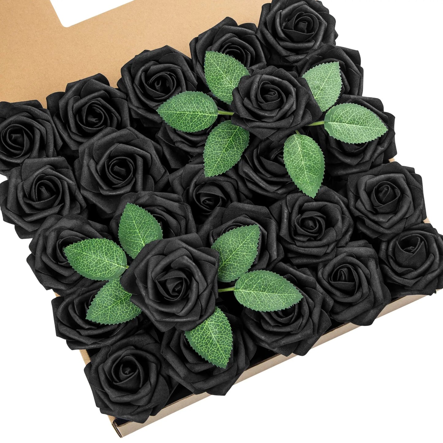 50-200PCS Artificial Roses Flowers Foam Flowers with Stems Fake Roses for DIY Wedding Bouquets Centerpieces Valentine's Day