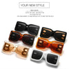 2024 Fashion Oversized The Letter B Square Luxury Trend Sunglasses Women Men Retro Rectangle Sunglasses Gafas De Sol UV400