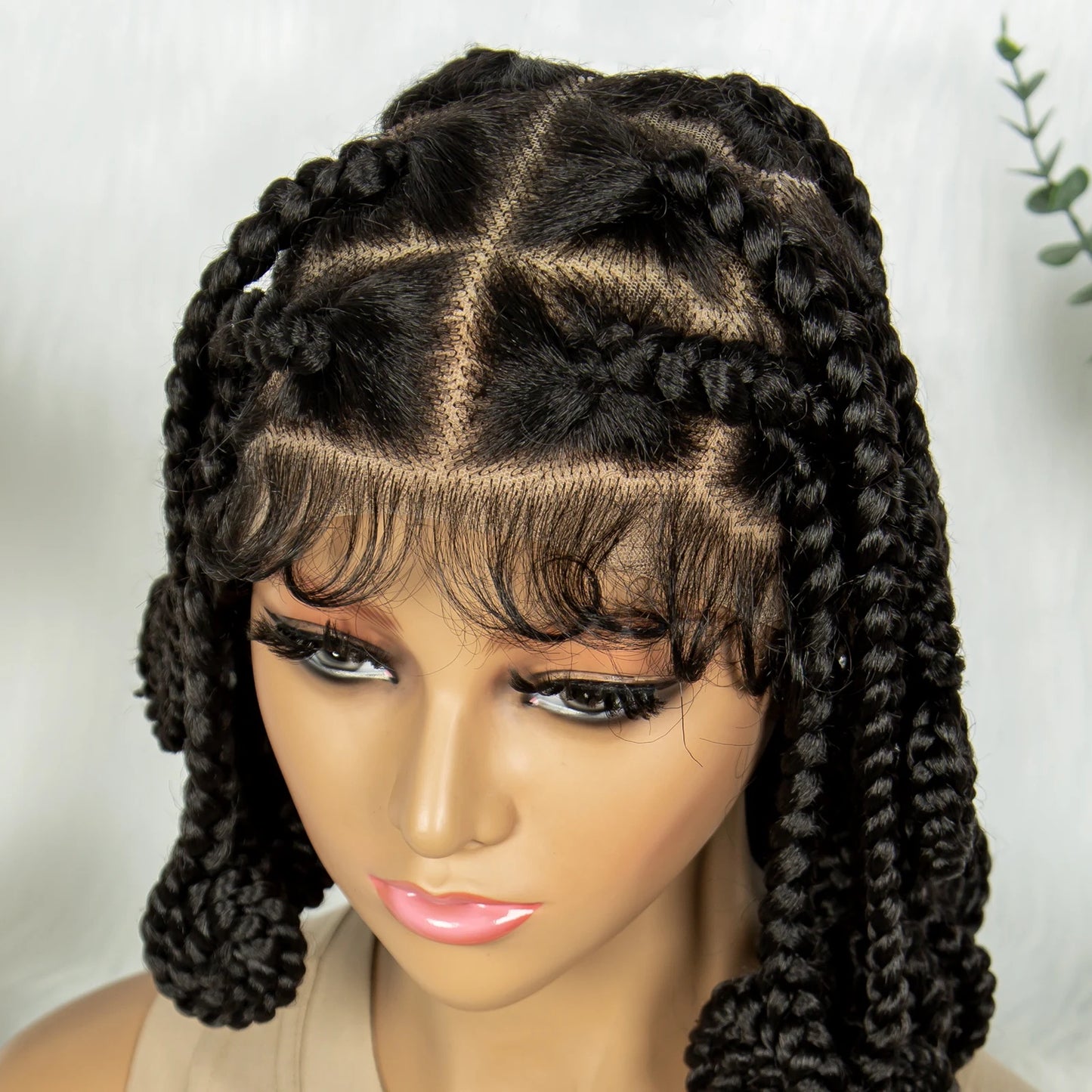 Kima Koroba Braided Wigs Full Lace knotless Jumbo Box Braided Wigs for Africa Women