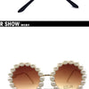 Pearl Round Sunglasses Women Small Frame Oval Vintage Sunglasses Luxury Brand Designer Elegant Retro Steampunk Sunglasses Men