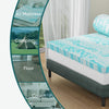 JHK 2-3 Inch Gel Memory Foam Mattress Topper Full Size Cooling Mattress Soft and Breathable Bed Topper School Bedroom Furniture