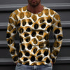 2023 New Autumn Man's Optical Illusion Round Neck Long Sleeve T-shirt 3D printing Fashion Top pullover T Shirts Man's Clothing