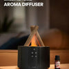 KINSCOTER Simulated Flame Aroma Diffuser Bonfire Air Humidifier Ultrasonic Cool Mist Maker Fogger LED Essential Oil Lamp Difusor