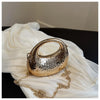 New Gold Silver Fashion Acrylic Moon Women's Handbags Luxury Ladies Clutch Bags Dinner Bag with chain 2024