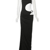 Weird Puss Metal Buckle Dress Women Irregular Hollow Split One Shoulder Skinny Ruched Waistless Midnight Clubwear Maxi Bodycon
