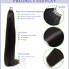 JSNME Micro Feather New hair extensions 100% Real Natural Human Hair Comfort Invisible 14-28 inch Black Brown Blonde 613 color