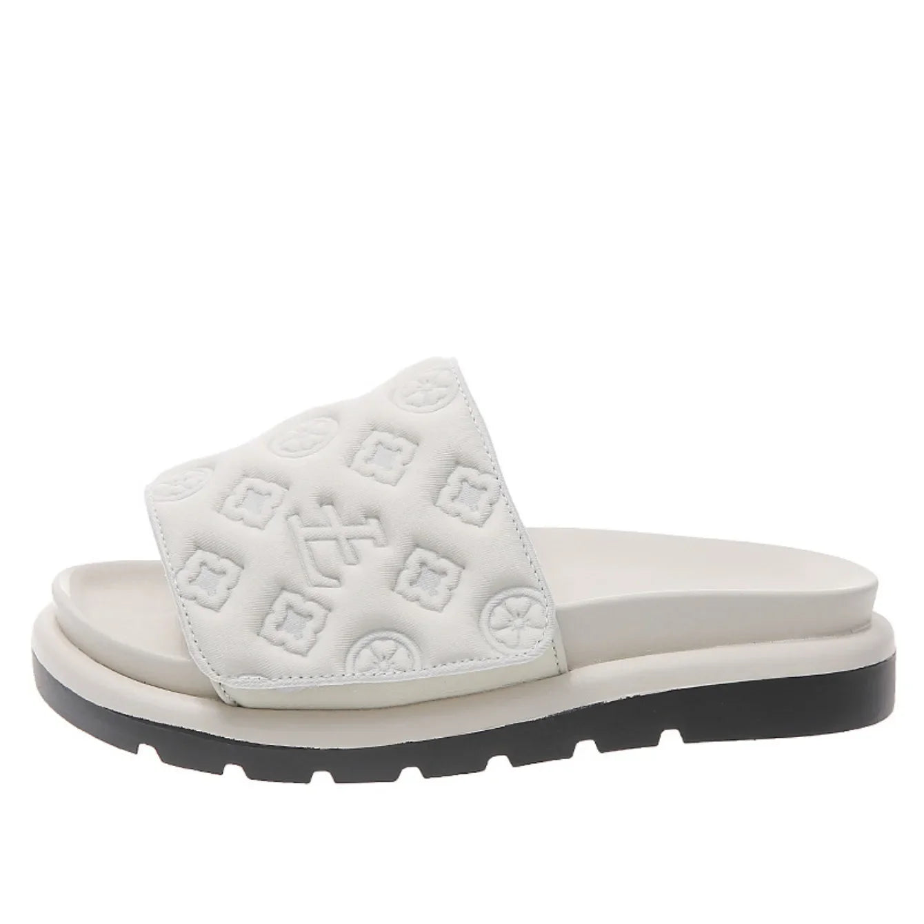 Magic Tape Flat Slippers Women Summer Luxury Shoes Brand Platform Sandals Ladies Height Increase Flats Slides Women Slippers