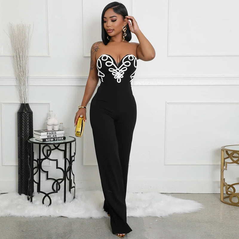 CUTENOVA Women'S Spring Summer Camisole V-Neck Offset Printed Zipper Sleeveless Slim Jumpsuit Fashion  Casual Sexy Jumpsuits
