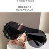 New Women Fashion Y2k Sunglasses Women's Vintage Integrated Surround Sun Glasses Lady UV Protective Eyewear UV400 Oculos De Sol