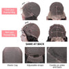 Loose Deep Wave Short Bob Human Hair Frontal Wigs Curly 13x4 4x4 Transparent Lace Front Wig 180 Density Brazilian Remy For Women