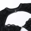 FAGADOER Sexy Lace See Through 2 Piece Sets Woman Outfit Hollow Out Crop Top + Flare Pants Female Y2K Streetwear Summer Spring