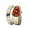 Classic Snake Shape Watch For Women Gold Silver Scaleable Bracelet Womens Watches Bling Diamonds Quartz Ladies Wristwatch