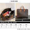 Large-capacity women's bags in Europe and the United States retro shoulder bag classic letters PU commuter handbags women