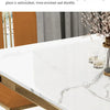 Unique Luxury Table Chairs Modern Legs Metal Design Rectangular Dining Table Space Saving Nordic Mesa De Comedor Funiture