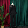 Luxury Jumpsuits & Rompers for Women Round Neck Beaded Transparent Sleeve High Waisted Elegant Female Birthday Party Overalls