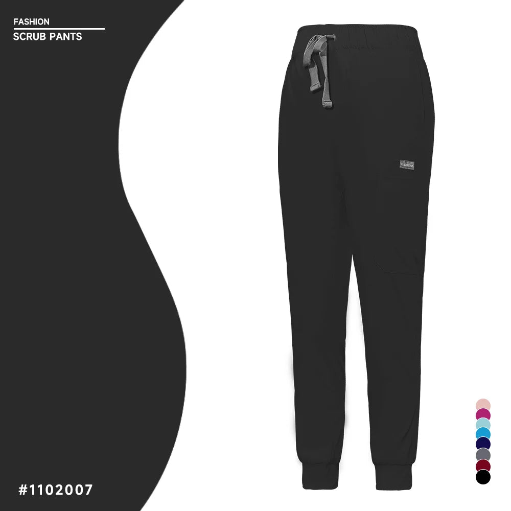 Unisex Jogger Pants Dentist Pants Solid Color Beauty Salon Nursing Men Jogging Pants Spa Uniform Pants Pet Medical Doctor Scrub