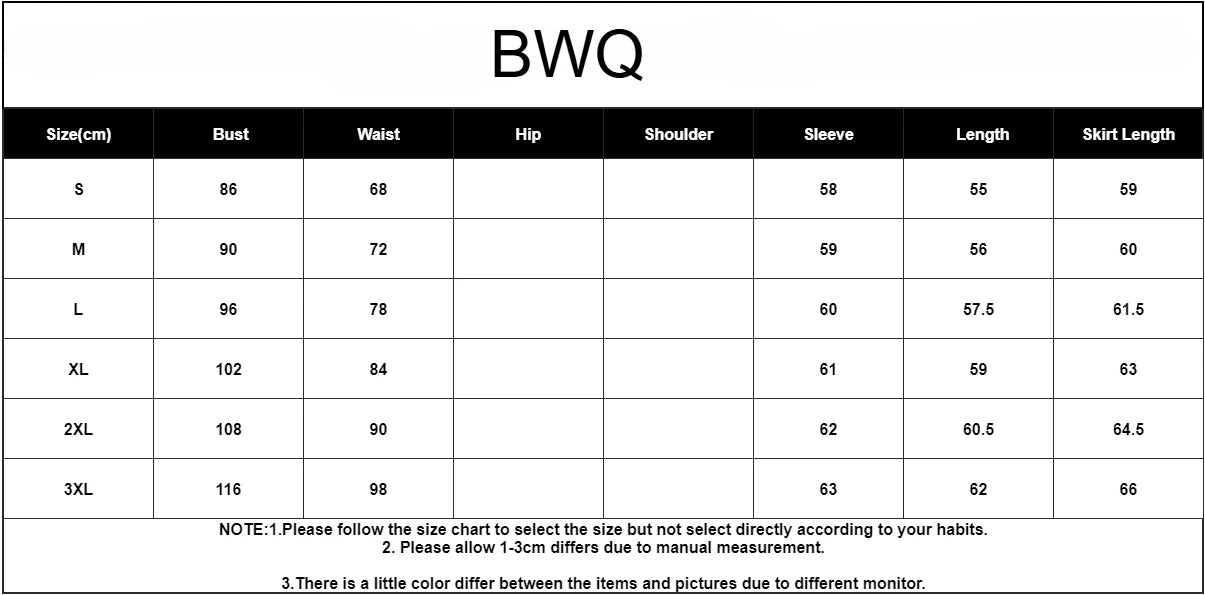 BWQ Women's Set Full Sleeve Button Blazer + Skirts Suit 2025 Winter Casual Streetwear Two 2 Piece Set Africa OL Work Outfits
