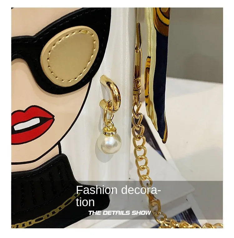Evening Bags for Women 2024 New Fashionable Leather Shoulder Bag Woman Hard High Quality Hip Hop Party Luxury Designer Handbag