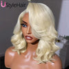 UStyleHair 613 Blonde Bob Lace Hair Lace Front Short Wave Wig Side Part Synthetic Front Wig Heat Resistant Synthetic Hair Daily