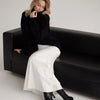 Wolfeel Casual Satin Women'S Skirt Spring Summer Fashion Loose High Waist Maxi Skirts Elegant Simple Slik Fishtail Skirt