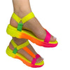 Beach Shoes Woman 2023 Summer Sandals Woman Non-Slip Casual Multi Color Shoes Fashion Solid Open Toe Sandals Daily Comfortable
