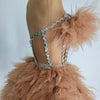 Ensemble haut et jupe sexy en dentelle, robe rose tendance, fête d'anniversaire, club dragqueen 303, performance  Y001