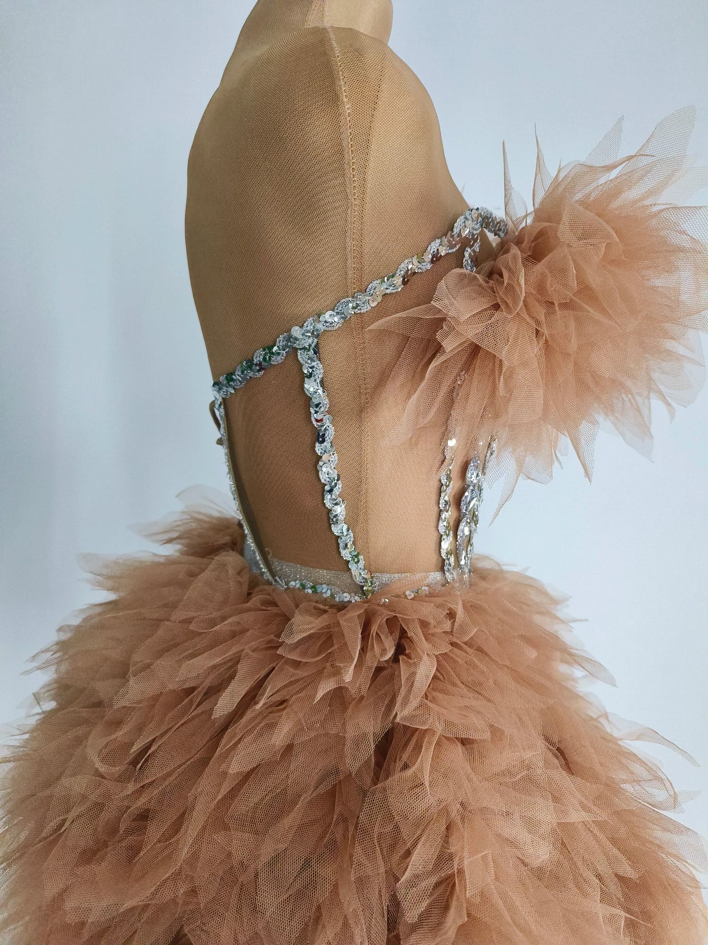 Ensemble haut et jupe sexy en dentelle, robe rose tendance, fête d'anniversaire, club dragqueen 303, performance  Y001