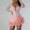 Women's Rhinestone Fashion Sexy Beaded Dress Temperament Commuting Female Clothing New High Waist Women Hip Wrap Party Dresses