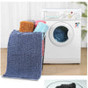 3-piece bathroom chenille floor mat, absorbent anti slip bathroom carpet, bathroom U-shaped foot mat, toilet lid, TPR anti slip