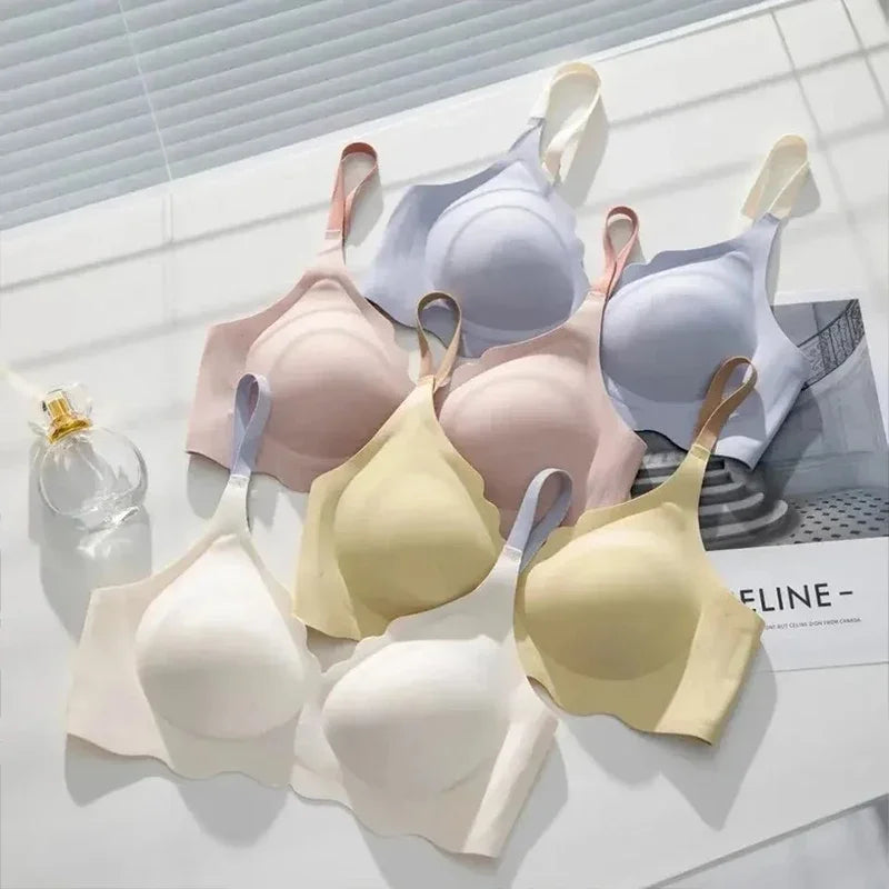 BH No Trace Top Women's Underwear No Steel Ring Pure Desire Comfortable Upper Support Sling Adjustable Beauty Back Bra for women