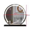 Vanity Mirror with Lights LED Round Makeup Mirror for Bedroom with 15X Magnification Smart Touch Dimmable 3 Modes 360° Rotation