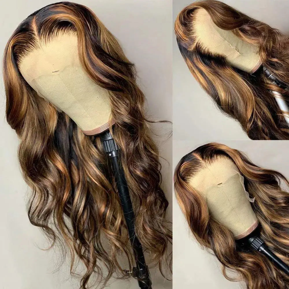 360 HD Lace Frontal Wigs 4/27 Highlight Wig Body Wave 13×6 13X4 Lace Front Wigs For Women Human Hair Loose Wave Virgin Brazilian