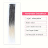 24Inch Dreadlock Extensions Synthetic Loc Extensions 0.6CM 100% Full Head Handmade Permanent Dreadlocks Extension for Men/Women