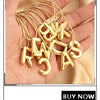 MHS.SUN New Leopard Bubble Letter Necklace Gold Plated Chunky Bubble Zircon 26 Initial Pendant Necklace Women Fashion Jewelry