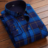 High Quality Men's Clothing 2024 Men Long Sleeve Thick Warm Shirt Tops Fashion Men Print Handsome Versatile Shirts Formal Shirts