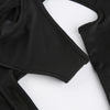 Goth Sexy Solid Color Jumpsuit Women Y2k Hollow Out Cyber Punk Long Sleeve Patchwork Bodysuit Streetwear Emo Alt Rave Outfit