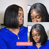 13x4 Bone Straight Lace Frontal Wigs Short Bob Preplucked 4x4 Transparent Lace Front Wig Brazilian 100% Human Hair 12 14 16 Inch
