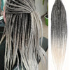 24Inch Dreadlock Extensions Synthetic Loc Extensions 0.6CM 100% Full Head Handmade Permanent Dreadlocks Extension for Men/Women