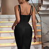 Bandage Dress Women Party Dress Bodycon Elegant Sexy Evening Birthday Club Outfits Summer 2024