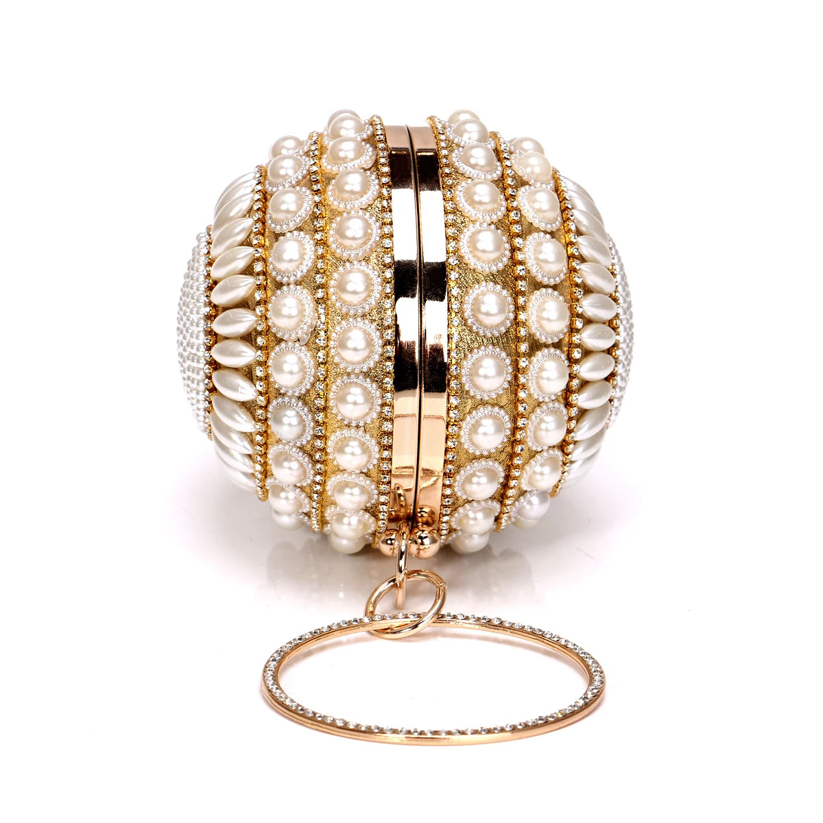 Women Evening Bags Pearl Lady Clutch Bags Beading Diamonds Party Wedding Prom Glitter Banquet Handbags Ball Design Handle Glamor